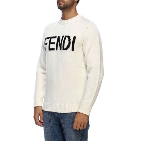 fendi black and white checkered sweater|fendi jumper men's.